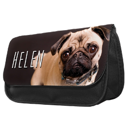 Personalised Golden Retriever Pup Pencil Make Up Case