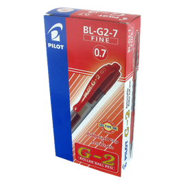 Pilot G207 Retractable Gel Rollerball Tip Box of 12 Red